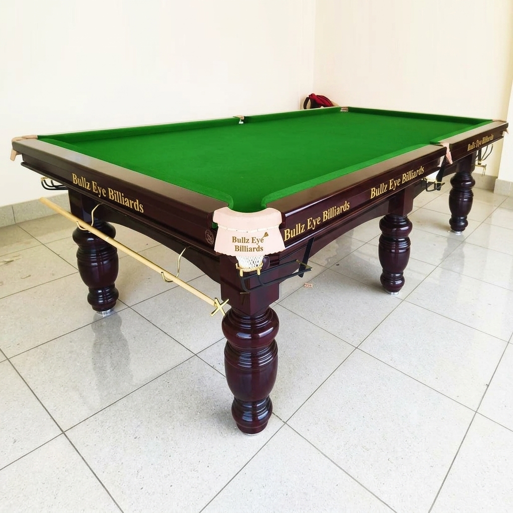 Bullz Eye Billiards Premium Mini Snooker Table (Round Legs)
