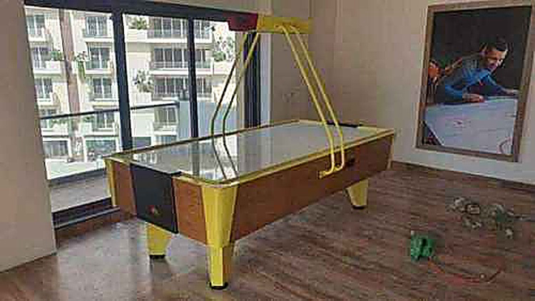 ICE Air Hockey Table in Premium Wood Finish