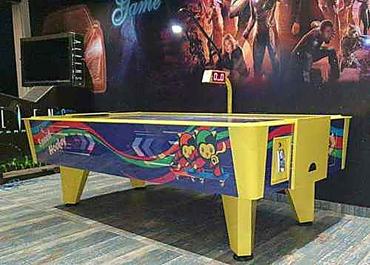 Speed Air Hockey Table with Graphic Apron