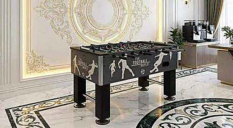 Football World Foosball Table in Luxury Setting