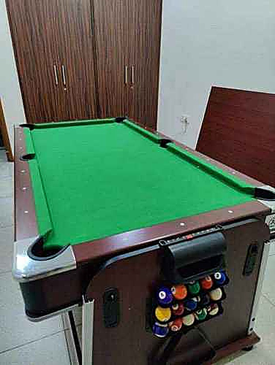 Multi Game Table Real Green Pool Setup