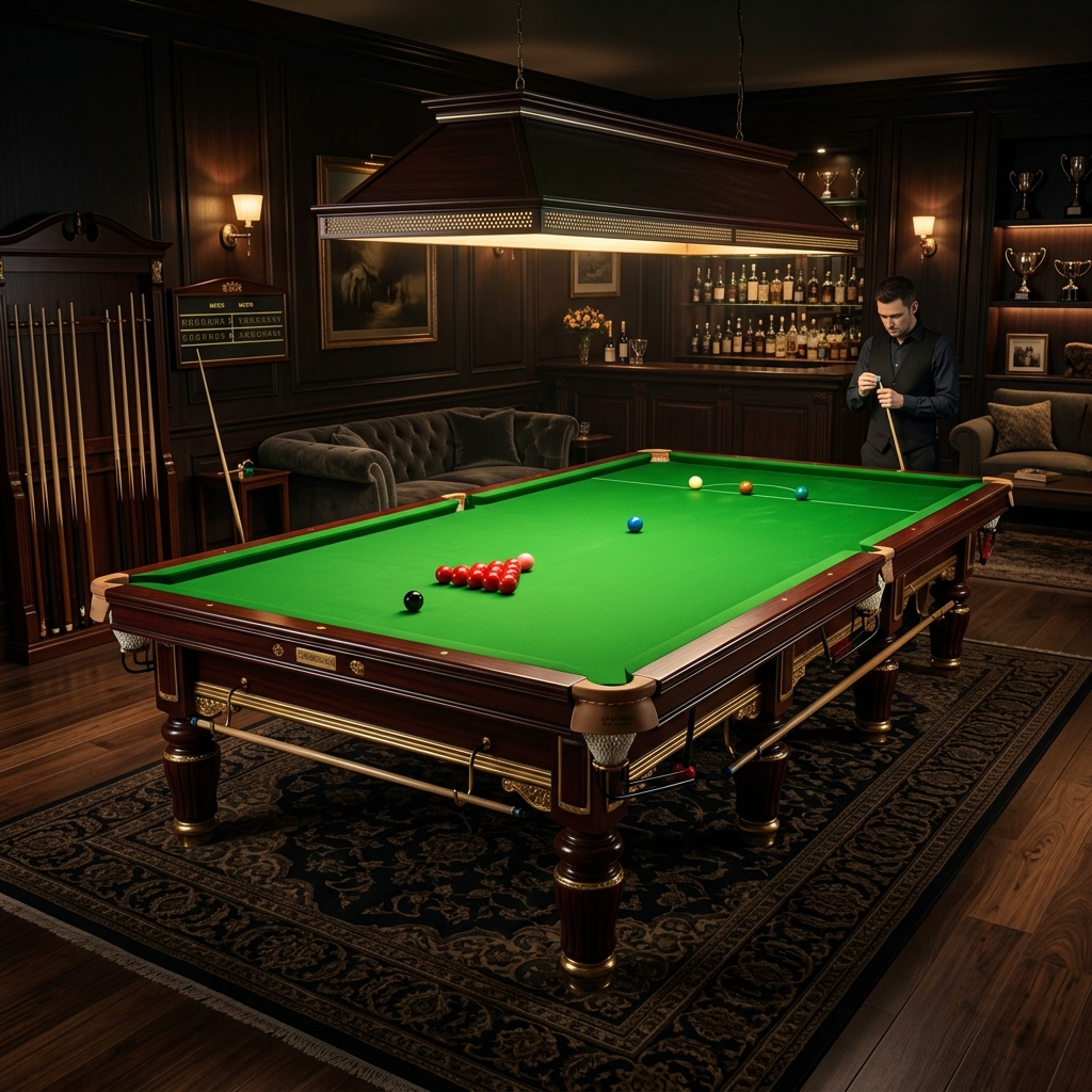 Club tournament snooker area